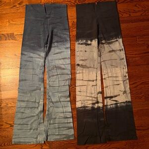 Hard Tail tie-dyed yoga pants lot of 2, size medium.